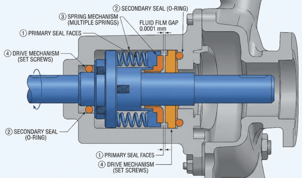 Types of Mechanical Seals for Centrifugal Pumps: A Complete Guide to Selection and Application 1 image 7