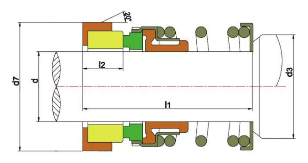 WM BIA section drawing with dimension letters